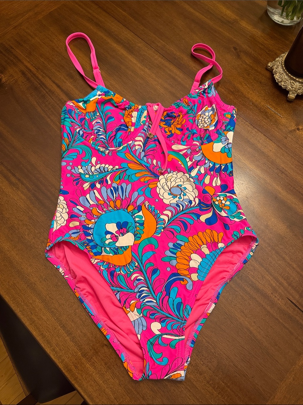 kate spade Vibrant Pink Floral One-Piece Swimsuit
